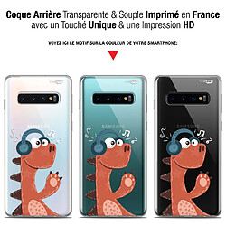 Avis Caseink Coque arrière Samsung Galaxy S10 (6.1 ) Gel HD [ Nouvelle Collection - Souple - Antichoc - Imprimé en France] Sketchy Dinausaure