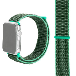 Wewoo Bracelet de montre en nylon Simple Fashion pour Apple Watch séries 5 et 4 44 mm / 3 et 2 et 1 42 mmavec Magic Stick vert herbe