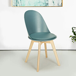 Ahd Amazing Home Design Chaise de cuisine et salle à manger avec coussin design scandinave en bois Bib Nordica