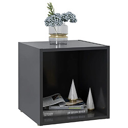 Acheter vidaXL Meuble TV gris 37x35x37 cm bois d’ingénierie