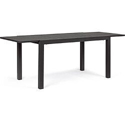 Bizzotto Table extérieure Hilde 140/210 x 77 aluminium anthracite