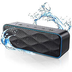 Universal Haut-parleur Bluetooth de YH-Waterroooth 20W, haut-parleur Bluetooth portable TWS, subwoofer et stéréo bruyant, 36 heures de jeu (bleu)