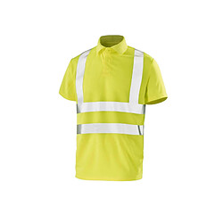 Cepovett Polo haute visibilité - Manches courtes - Jaune fluo - 2XL