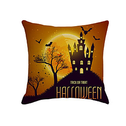 P27 4PCS 45 * 45cm Accueil Halloween Anglais Motif Alphabet Court Taie d'oreiller en peluche Taie d'oreiller Coussin Coussin Coussin Décoration