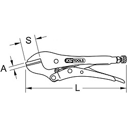 KS TOOLS 115.1504 Pince étau pour tubes ronds, 0-30,5 mm pas cher