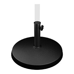 Helloshop26 Pied de parasol rond - diamètre 45 cm - 15 kg noir 14_0002827