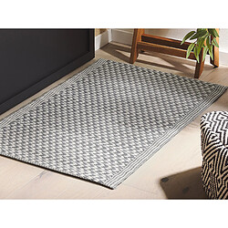 Avis Beliani Tapis extérieur au motif zigzag gris 60 x 90 cm MANGO