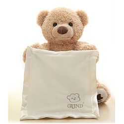 Avis Universal Un ours en peluche jouant avec une douce peluche.(Beige)