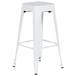 Acheter Beliani Tabouret de bar Set de 2 Blanc CABRILLO