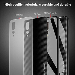 Wewoo Coque Pour Huawei P20 Pro étui de protection en verre dégradé de texture blanc pas cher