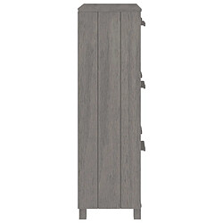 Acheter vidaXL Armoire à chaussures HAMAR Gris clair 59,5x35x117 cm Pin massif