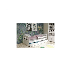 Lit Tomi vert tiroir et matelas inclus140/80