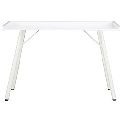 Maison Chic Bureau,Table de travail,bureau de travail pour chambre Blanc 90x50x79 cm -GKD50818