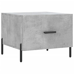 Maison Chic Lot de 2 Tables basses,Table Console pour salon gris béton 50x50x40 cm bois d'ingénierie -MN33742 pas cher