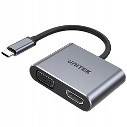 GUPBOO Adaptateur V1126A USB-C HDMI 4K@60Hz + VGA,JL2889