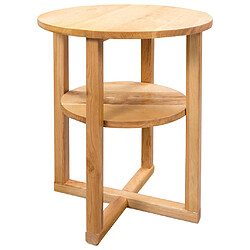 vidaXL Table d'appoint 40 x 50 cm Bois de chêne massif