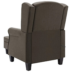 Acheter vidaXL Fauteuil de massage avec repose-pied Taupe Tissu