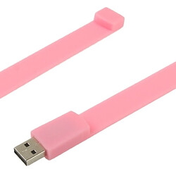 Wewoo Clé USB rose Disque Flash USB 2.0 Bracelets Silicon 4 Go pas cher