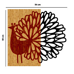 Avis EPIKASA Décoration Murale en Métal et Bois Paon