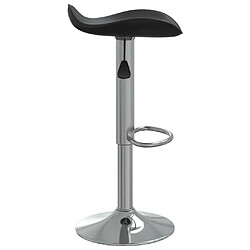 Avis vidaXL Tabouret de bar Noir Acier chromé et cuir artificiel