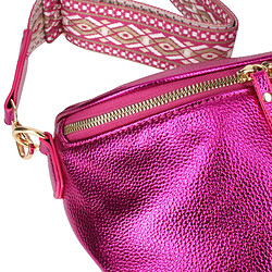 Acheter Gallantry Sac Banane Bandoulière Motif Géometrique Fuchsia