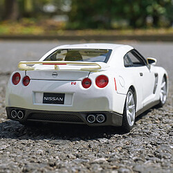 Universal Échelle 1: 18 Nissan GTR R35 modèle de voiture en alliage de moulage sous pression jouet de simulation pour adultes collection cadeaux | Voiture jouet moulée sous pression.(blanche)