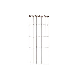 Esschert Design Supports à plantes verticaux (Lot de 8) Hauteur 175 cm