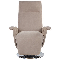 Acheter Beliani Fauteuil PRIME Tissu Taupe