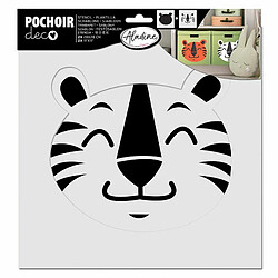 AladinE Pochoir superposable - Tête de tigre