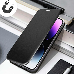 Acheter Avizar Housse iPhone 14 Pro Clapet Porte-carte Support vidéo Finition Satinée noir