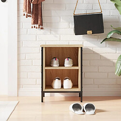 Maison Chic Armoire à Chaussures,Meuble de Rangement à Chaussures chêne sonoma 38x35x50 cm bois d'ingénierie -MN28997