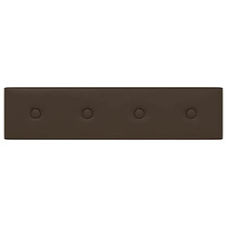 Acheter vidaXL Panneaux muraux 12 pcs Marron 60x15 cm Similicuir 1,08 m²