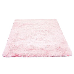 Mendler Tapis HWC-F69, Shaggy tapis à poils longs, tissu/textile doux et moelleux 200x140cm ~ rose