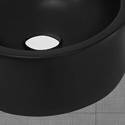 Acheter ML-Design Lavabo d'angle en céramique noir lavabo à main avec trop-plein 450x330x130 mm