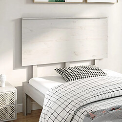 vidaXL Tête de lit Blanc 124x6x82,5 cm Bois massif de pin