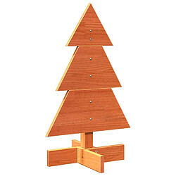 vidaXL Arbre de Noël en bois pour décoration 60 cm bois de pin massif