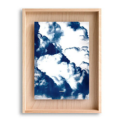 Swabdesign Cadre Carpë cyanotype Nuages 40x30cm