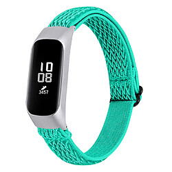 Bracelet en nylon élastique réglable tressée menthe verte pour votre Samsung Galaxy Fit-e R375