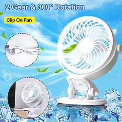 Avis Ventilateur Portable Rechargeable 360 Clip de Rotation Mini Ventilateur USB Bureau de Voiture