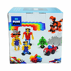 PLUS PLUS - Ensemble de jeu ouvert - 1200 piAces - MAlange de couleurs de base, jouet de tige de construction, mini blocs de puzzle emboAtables pour enfants