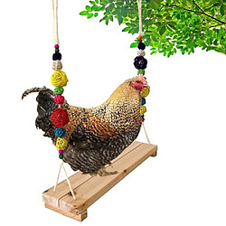 2x Poulet Swing Perch Stand Drôle Poulet Coq Poules Grands Oiseaux Pinsons