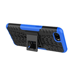 Acheter Wewoo Coque Pour OPPO Realme C2 Texture de pneu TPU antichoc + PC Housse de protection avec support bleu