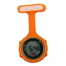 Horloge Numérique Suspendue Avec Broche Orange