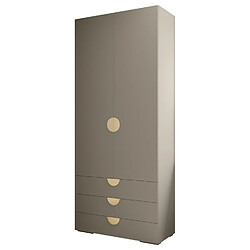 Abiks Meble Armoire Inova 4 236,7/100/47 (gris/d’oro)