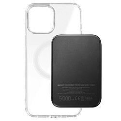 Coque Apple iPhone 11 Pro et Powerbank 5000 mAh Magsafe Swissten Transparent