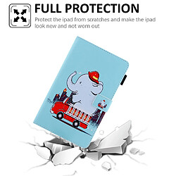 Etui en PU Impression de motifs avec support l'éléphant pour votre Samsung Galaxy Tab A7 Lite 8.7 pouces (2021) T220/T225