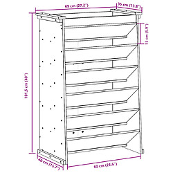 vidaXL Jardinière de plantes aromatiques 6 niveaux bois massif douglas pas cher