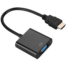 Convertisseur vidéo câble adaptateur 720p / 1080p HDMI mâle à VGA femelle Adaptateur convertisseur vidéo pour ordinateur