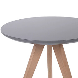 Acheter Beliani Table ronde Table basse MDF Gris VEGAS