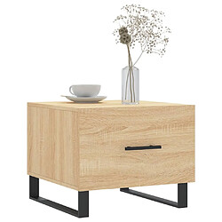 Avis Maison Chic Table basse,Table Console Table d'appoint, Table pour salon Chêne sonoma 50x50x40 cm Bois d'ingénierie -MN15381